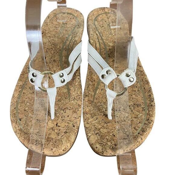 Aetrex Taylor Womens White Sandals Thongs Slides Flip Flops Summer Shoes 8.5 - Picture 6 of 16
